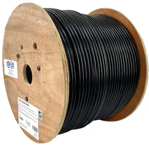 Tripp Lite TRL-N228-01K-BK 600MHz 1000 ft. Cat6 & Cat6e Bulk Outdoor-Rated Ethernet Cable, Black
