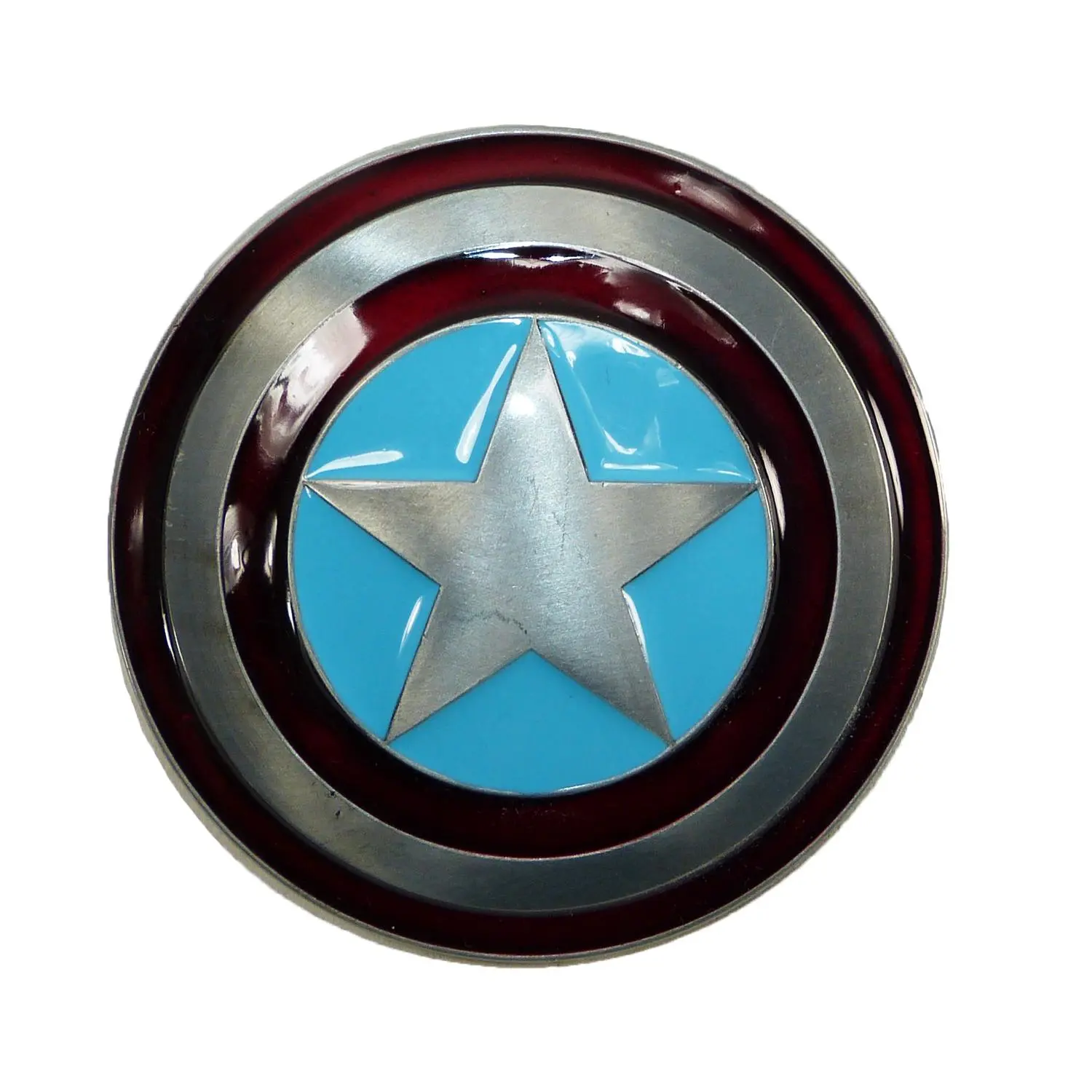 CTM Marvel Avengers Captain America Shield Belt Buckle, Belt Buckles