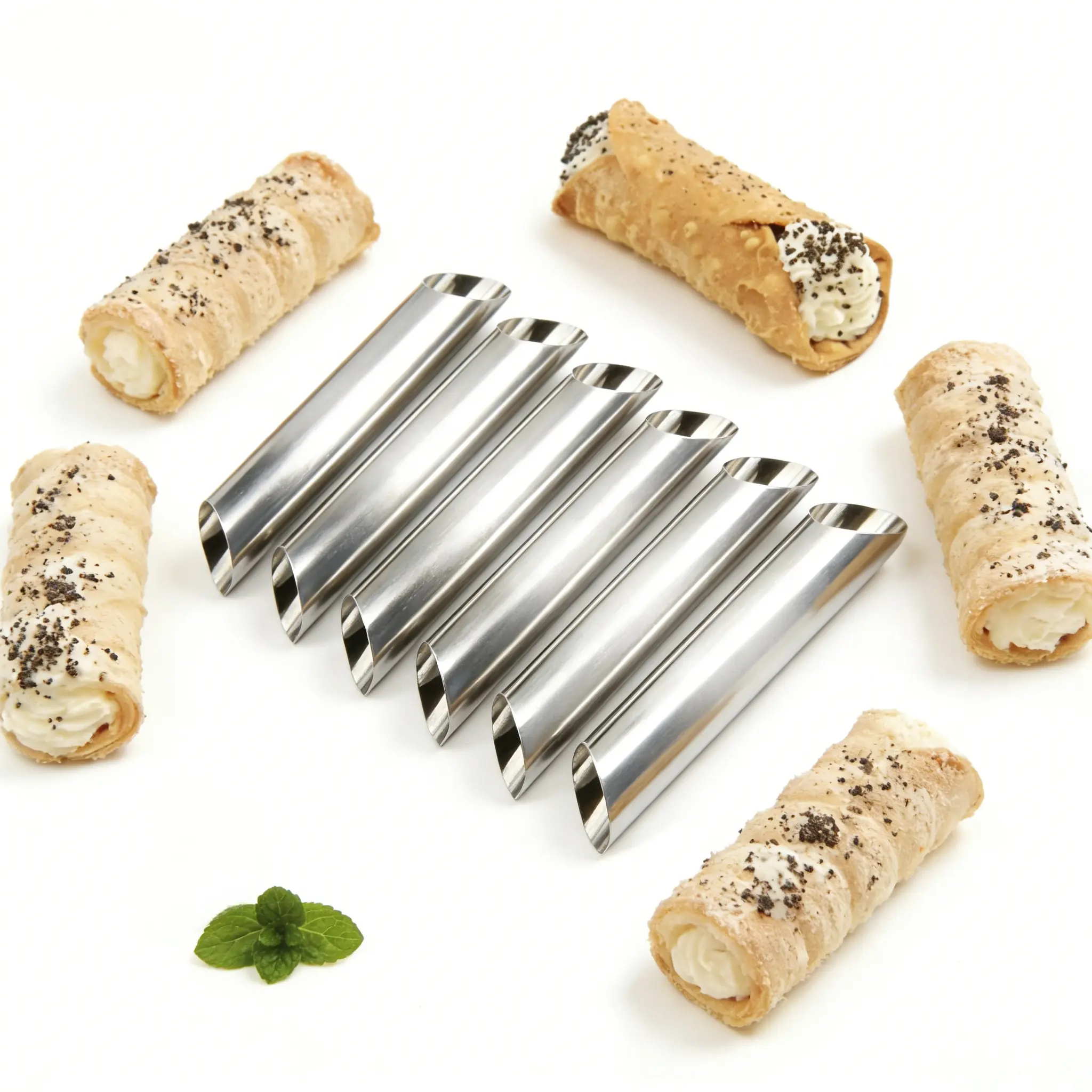 Stainless Steel Danish Roll Mold, Non-Stick Cream Corner Mold, Ideal for Croissant Shell, Waffle Cone, Pastry, Baking Tools Set, Kitchen Utensils, Cooking Tools
