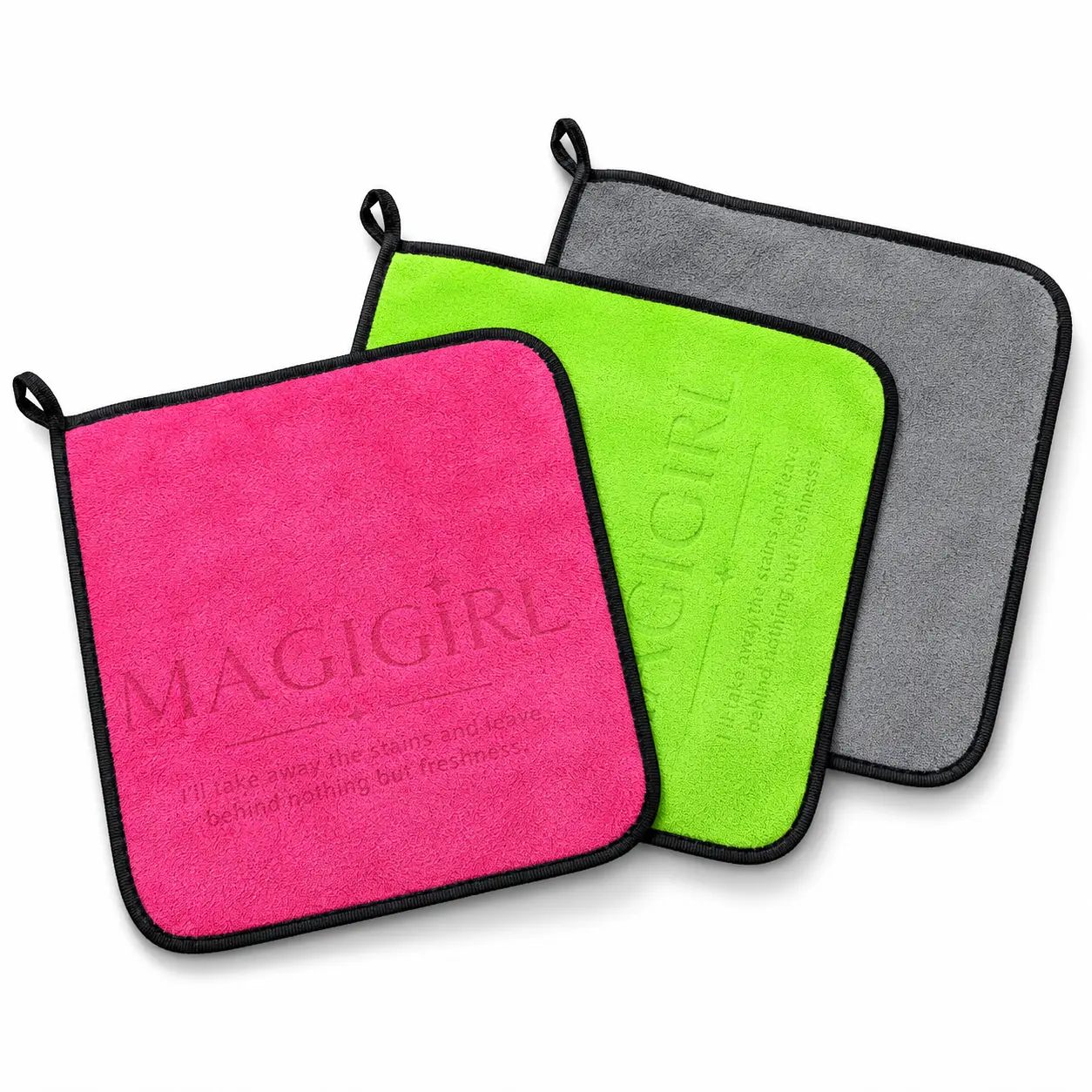 Microfiber Cleaning Cloths 10 Pack, Extra Thick Reusable Towels 12x12 Inch, Ultra Absorbent Lint Free Cleaning Rags for Car, Kitchen, Bathroom & Home