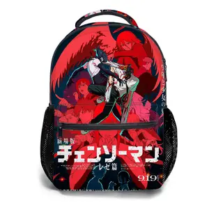 Chainsaw-Man-Backpacks for Girls, Cute School Backpack for Girls Boys, Aesthetic Bookbag for Teens, Lightweight Classic Backpack for Travel, Work, Picnic A-31