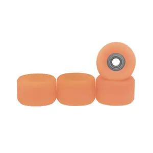 Slim Bowl Fingerboard Wheels - 61D Urethane, ABEC-9 Bearings - Coral Reef Colorway