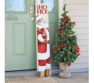 Sincere Surroundings 47" Santa Art Ho Ho Ho Porch Board