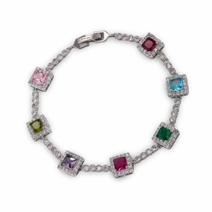 Muse Gemstone Bracelet - White Gold