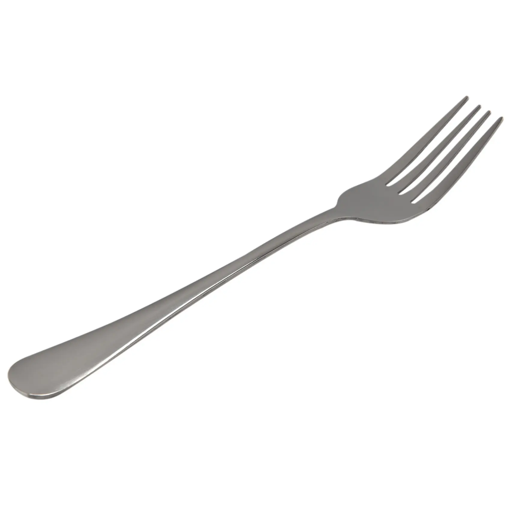 10-Piece Sturdy Silver Stainless Steel Kitchen Dinner Forks - 20.5cm Heavy-Duty Eating Cutlery Set, Steak-Compatible, Dishwasher Safe, Hand-Wash Suitable