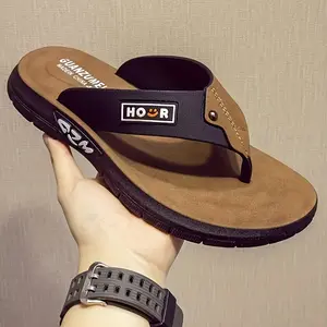 Summer Premium Flip-Flops Men'S Casual Outdoor Anti-Odor Anti-Slip Wear-Resistant Soft Sole Athletic Premium Toe-Post Beach Slippers