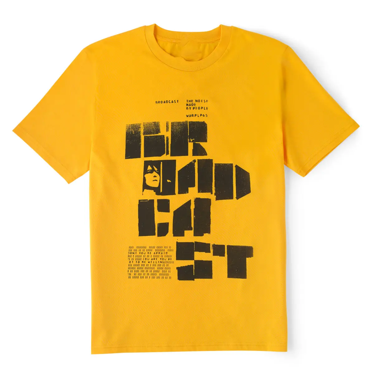 Broadcast BAND yellow T-shirt Made In USA, All Colors, Gift for Women Men, US Size S-6XL, 100% cotton, Classic Fit, Unisex T-Shirt