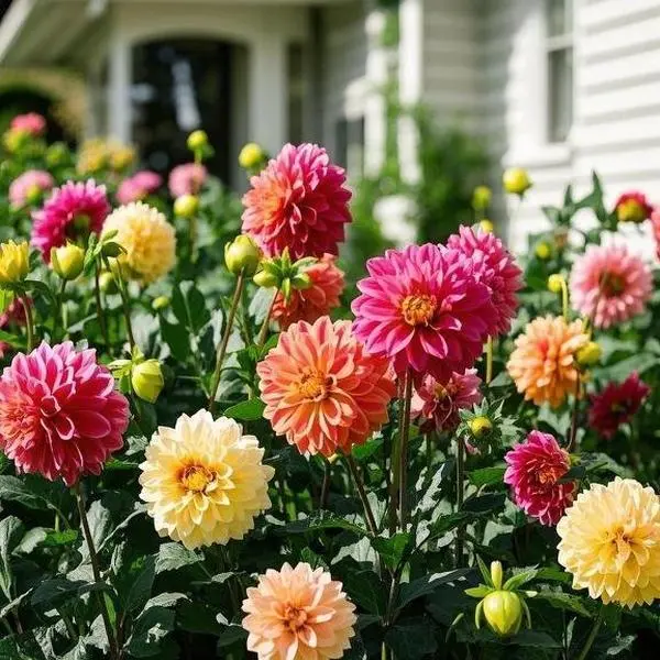 200 Pcs Dahlia Seeds Bag, Colorful Flowers, Easy to Grow, Full Sun Tolerant, Pollinator-Attracting, Vibrant Mixed Blooms for Garden Beds & Flower Arrangements, Attracts Pollinators