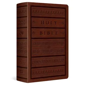 ESV Large Print Personal Size Bible (TruTone, Brown, Engraved Mantel Design)Imitation Leather creative bible