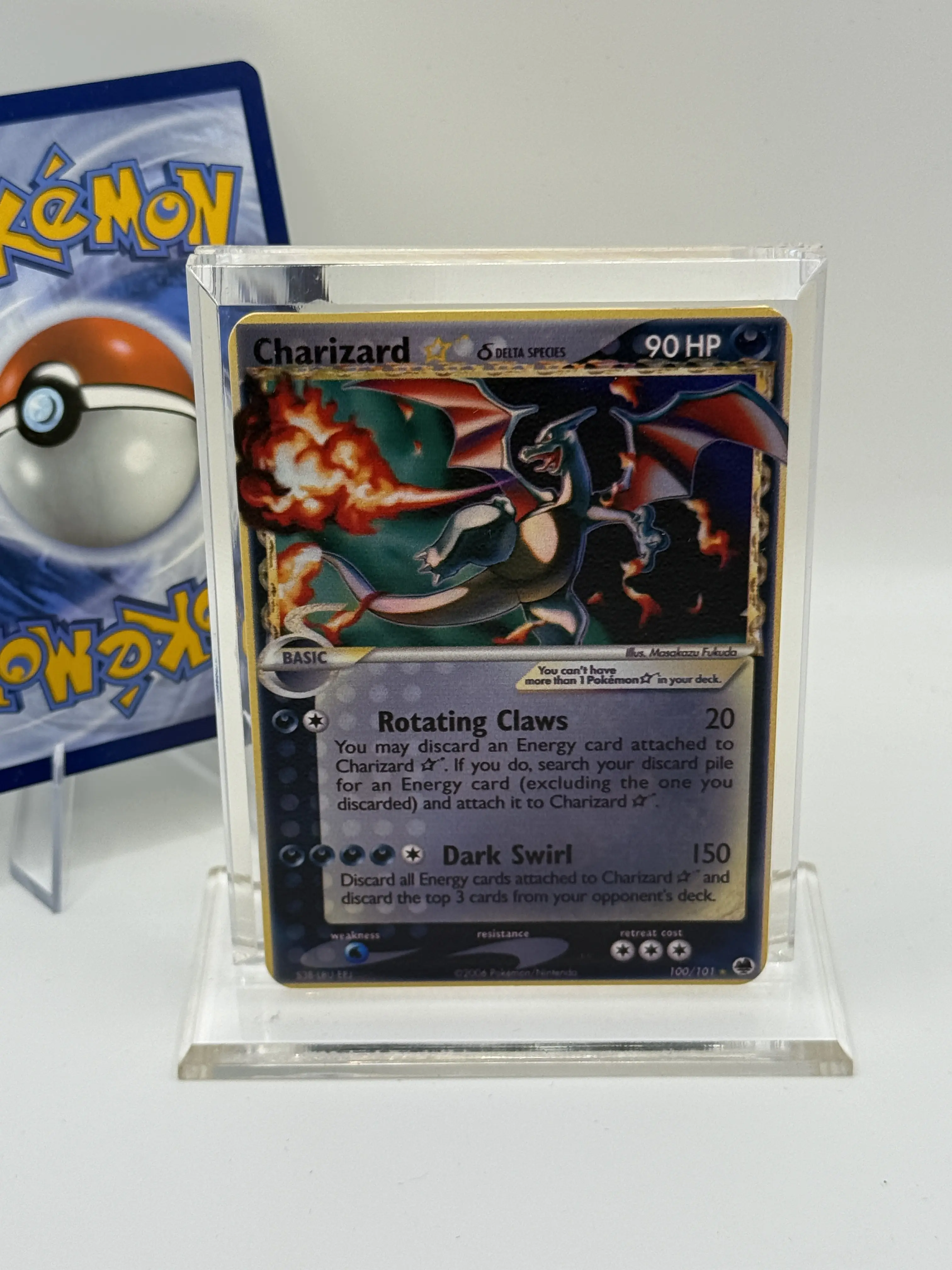 Charizard Gold Star (Delta Species) - Custom-Art Gold Metal Pokemon Card w/ Bonus Holo Card!