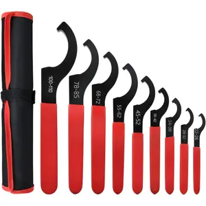 9 Pcs Universal Coilover Adjustment Spanner Wrench Set Non-Slip Spanner Wrench Set Shock Wrench Adjustable Spanners for Most Car and Motorcycle Coil Over Shock Adjustments