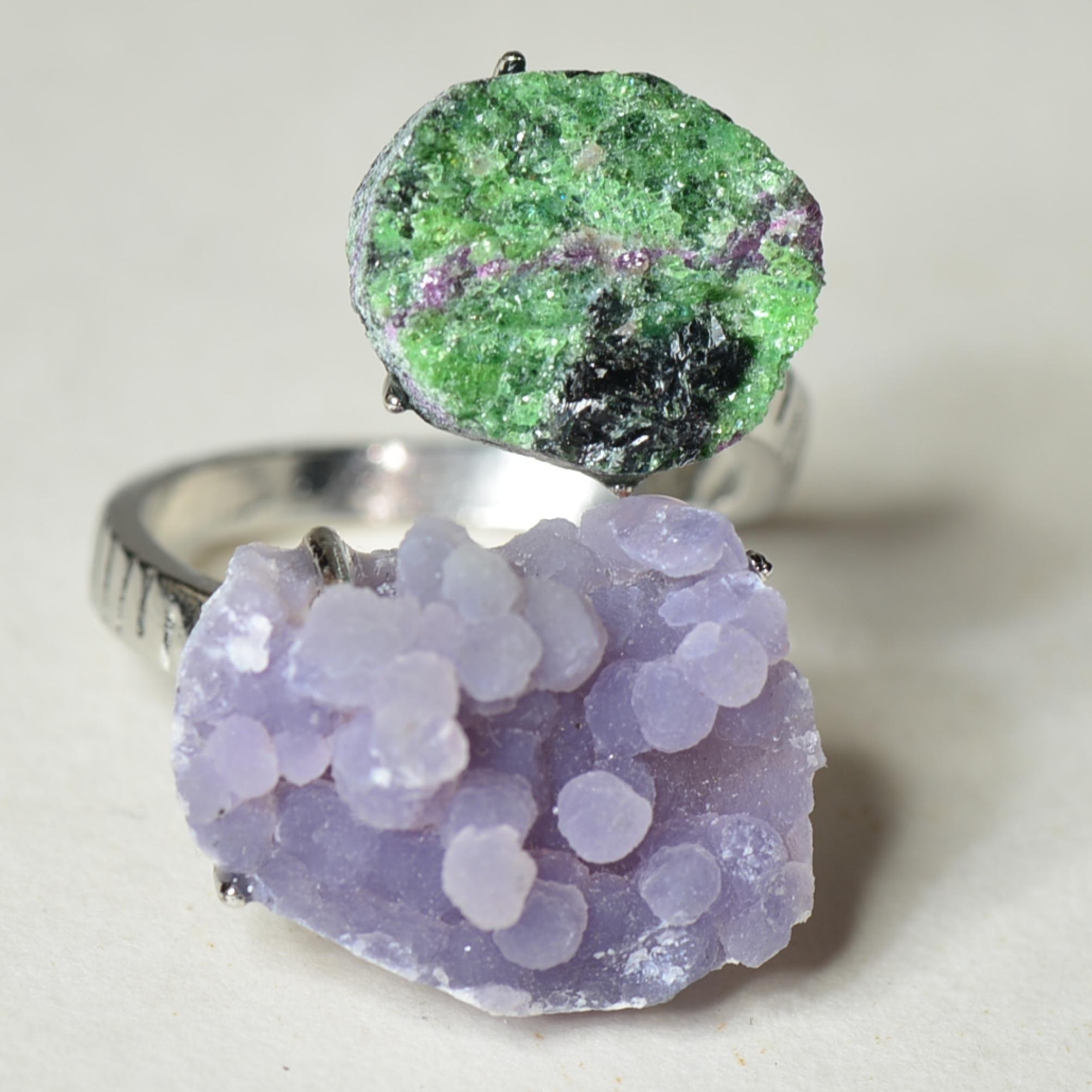 [No.334-342 Tray #12]Unique handmade crystal ring