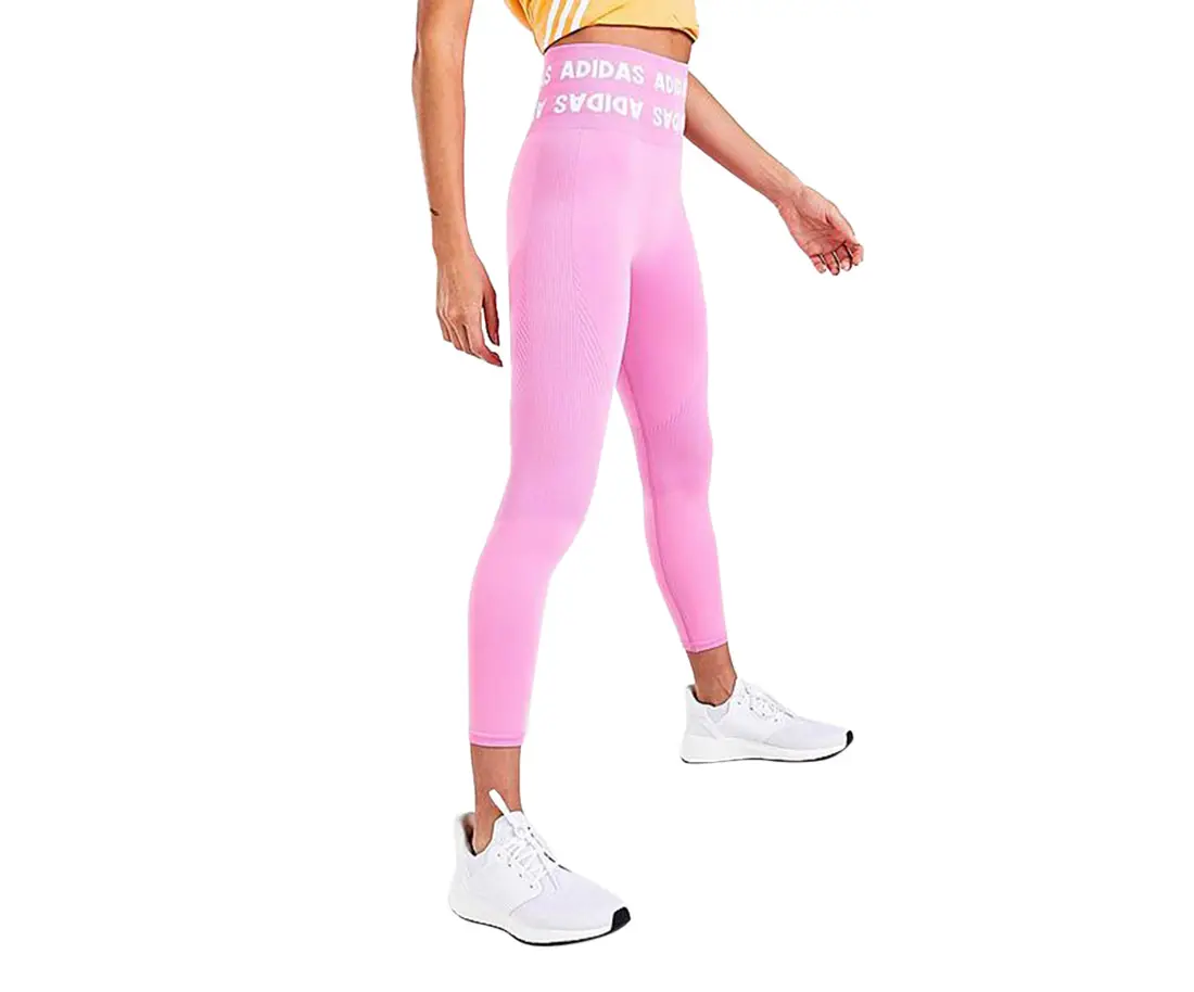 Women's Adidas Seamless Knit Full-Length Leggings - Female Active Pants for Gym-to-Street Wear