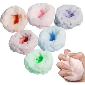 Crunchy Squishy Noisy Stress Balls Ice Skin Fidget Sensory Toys,Crunchy Stress Ball, Slow Rise Squishy Fidget Toy for Anxiety Relief, Handmade Moldable Squeeze Ball for Kids Adults (All)