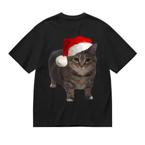 Spinning Cat Meme T-Shirt for Christmas Cat Fanatics