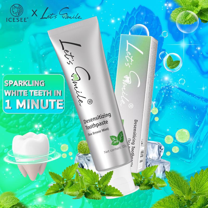 ICESEE Gentle Non-Irritating Soothing Sensitive Teeth Natural Plant Extracts Fruity Aroma Fresh Breath Effective Cleaning Daily Oral Care