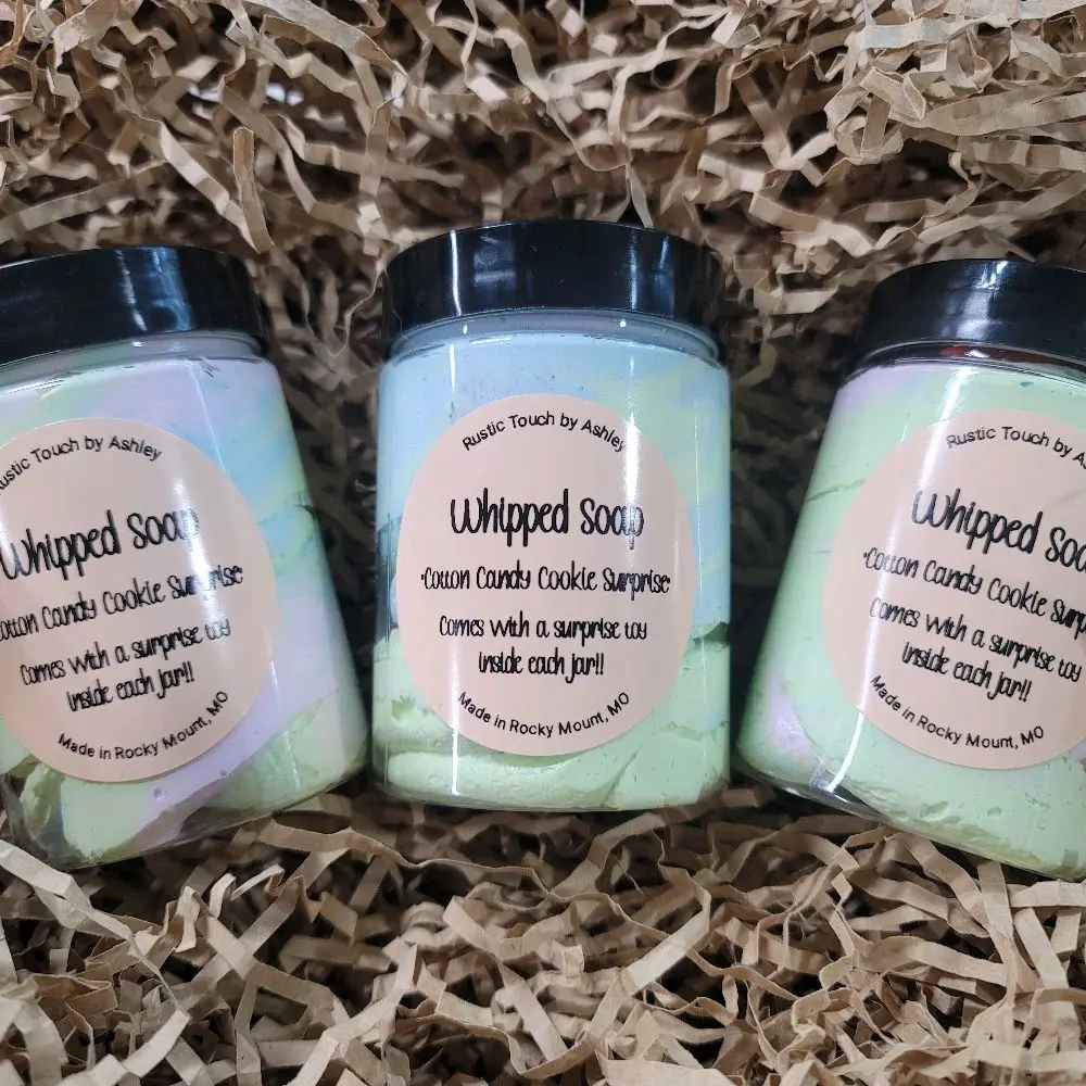 Whipped Soap-Cotton Candy Cookie Surprise