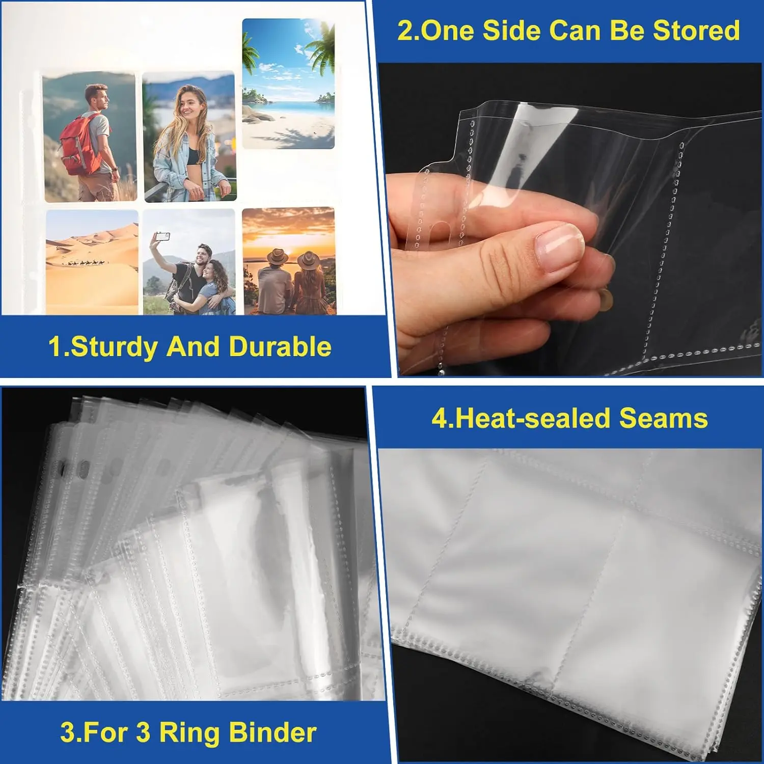 3 ring binder business card sleeves 360 Pockets Double-Sided 9 Pocket Trading Card Pages for Binder, Clear Plastic Pages Sleeves for Sport Cards, Cards, Game Cards, Photos (20 Pack) : Toys & Games pocket pages for storing Buy 36 Pack, 9 Pocket,