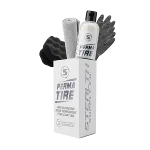 Stealth Supply Perma Tire Coating - Non-Slinging Semi-Permanent Protection Against UV Rays, Road Grime, Dust, Brake Dust & Contaminants