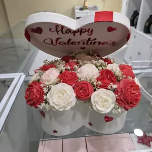 Luxury Valentine’s Heart Flower Box – Handmade with Love