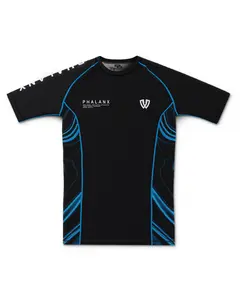 TEAM DUEL SHORT-SLEEVE RASH GUARD | BLUE