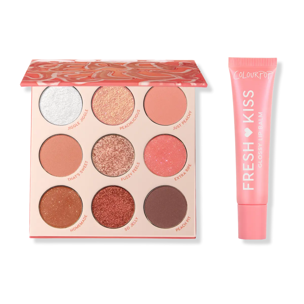 Colourpop Peach Perfection Duo: Peach Jelly Palette & Peach Peptide Gloss