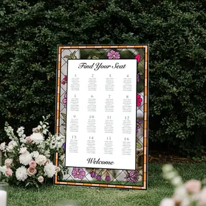 Find Your Seat Mirror Sign, Custom Wedding Seating Chart