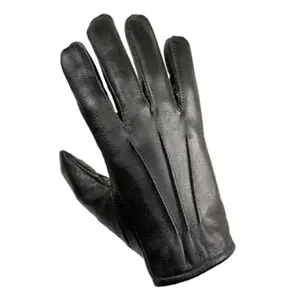 MEN'S 100% REAL GENUINE LEATHER DRIVING POLICE GLOVES CHAUFFEUR APEX WEAR