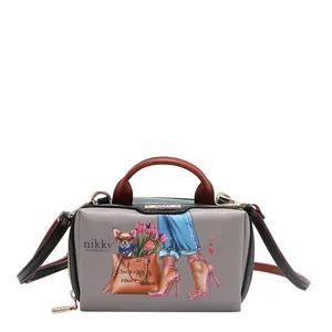 MINI BOSTON DOUBLE ZIP CROSSBODY