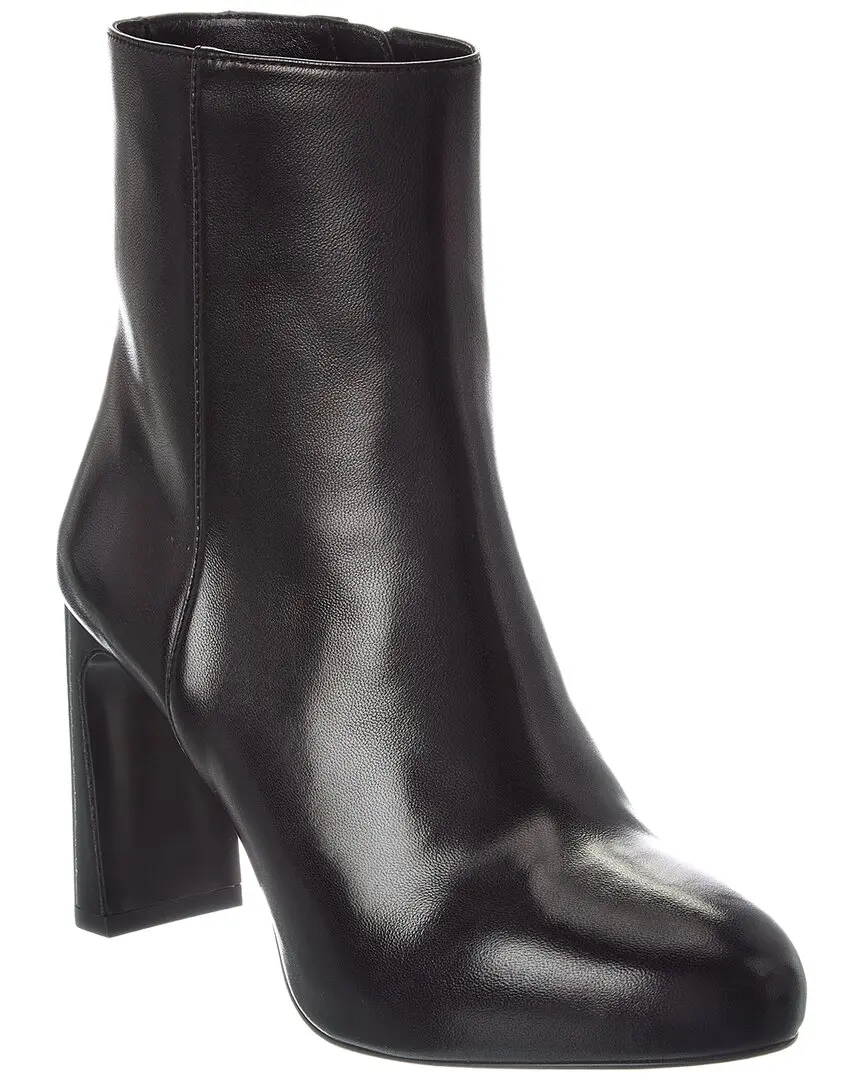 Stuart Weitzman Babette Platform Zip Leather Bootie