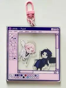 Acrylic Swinging Music Keychain Anime Pendant Decoration Handmade
