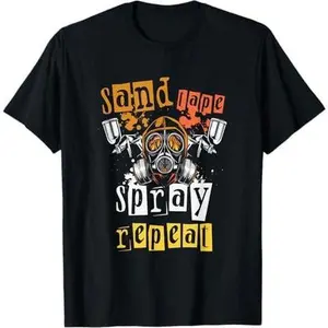 Sand Tape Spray Repeat Auto Body Painter Auto Detailing T-Shirt