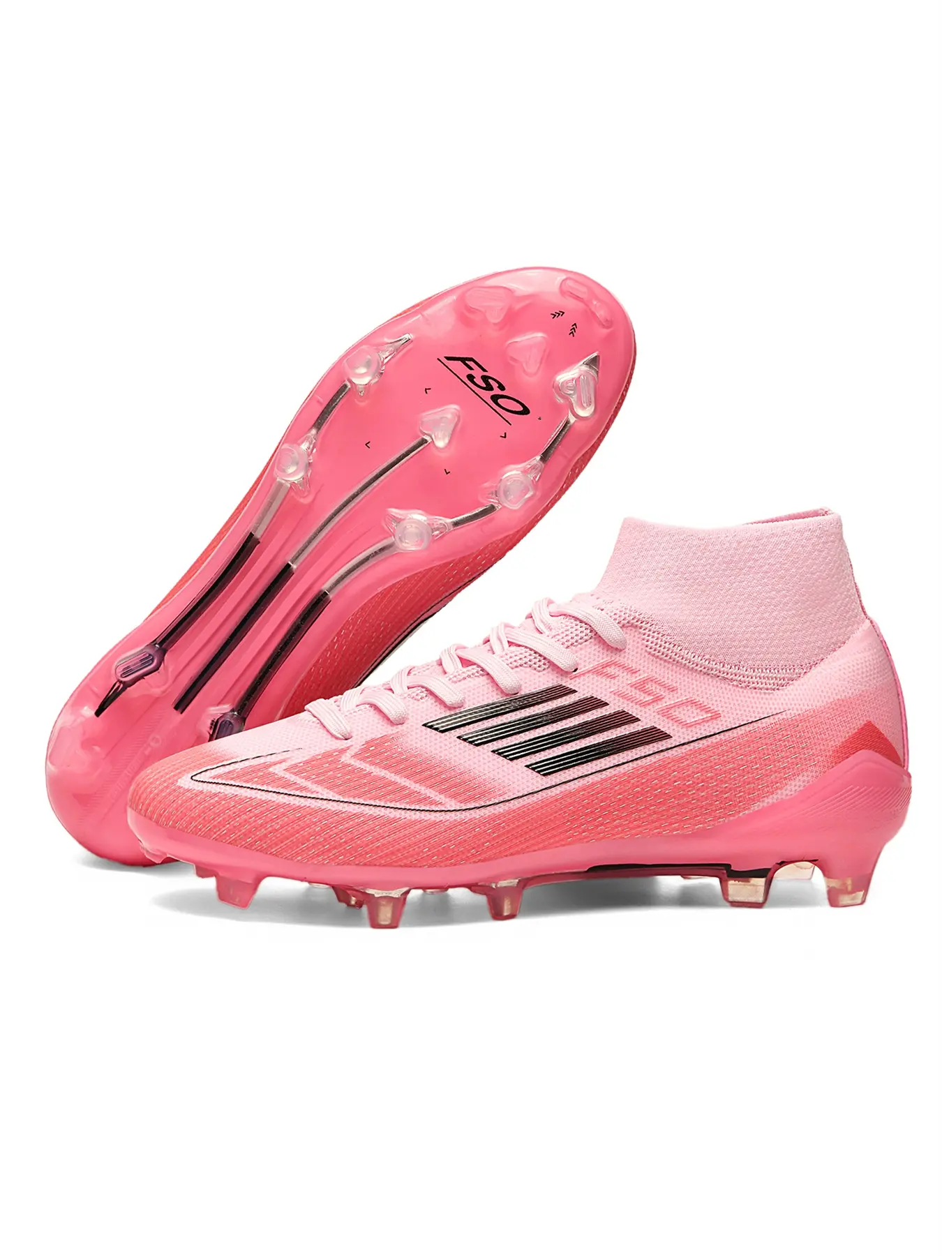 New Men's Adult Football Shoes Anti-Slip Ag Fg Long Studs Professional Competition Training Indoor Outdoor Lawn Soccer Boots Football Field Boots Soccer Cleats