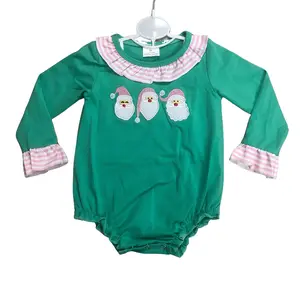 Baby Girl Christmas Bubble Santa Claus Christmas Onesie