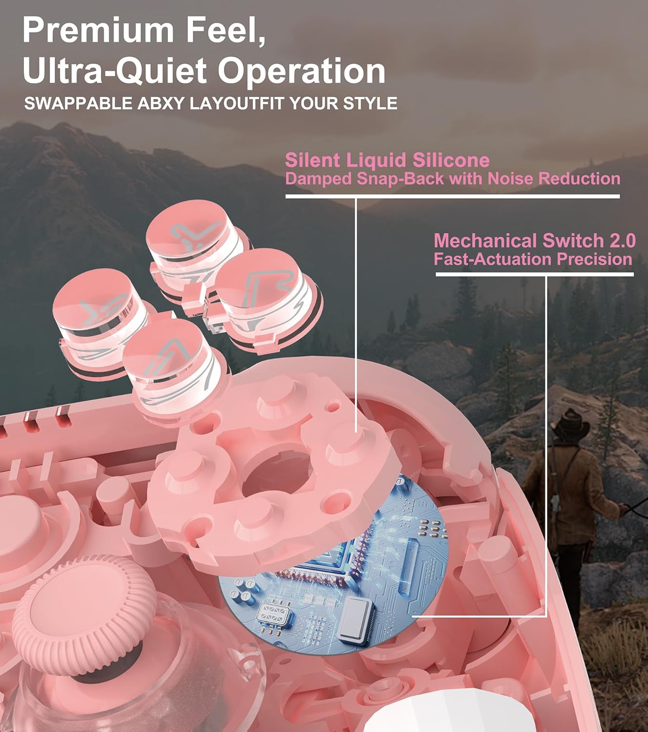 Wireless Multi Platform Gaming Controller with Hall EffectJoysticks andTriggersRGBLights MagneticCharging Base forPCSwitchiOSAndroidConsole Smartphone Wireless Multi Platform Gaming Controller with Hall EffectJoysticks andTriggersRGBLights MagneticCharging Base forPCSwitchiOSAndroidConsole Smartphone