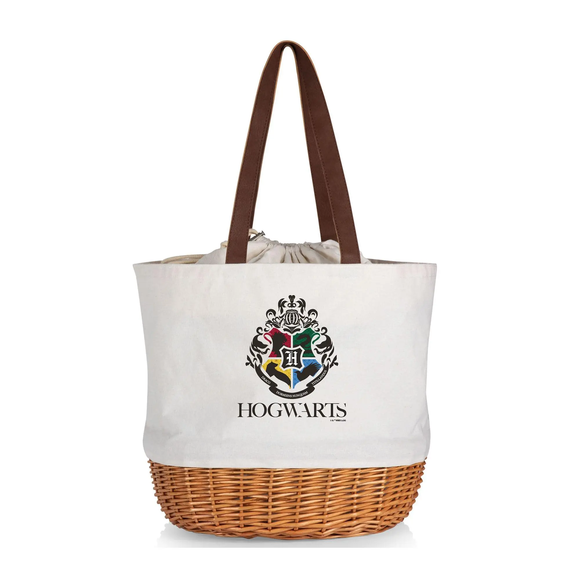 Picnic Time Harry Potter Coronado Canvas & Willw Basket Tote