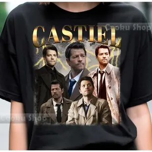 Youth Adult Castiel Supernatural TV Show Tee, Movie Actor Graphic Tee, Gift For Woman and Man Unisex T-Shirt