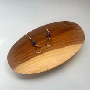 Wire wrapped earrings.