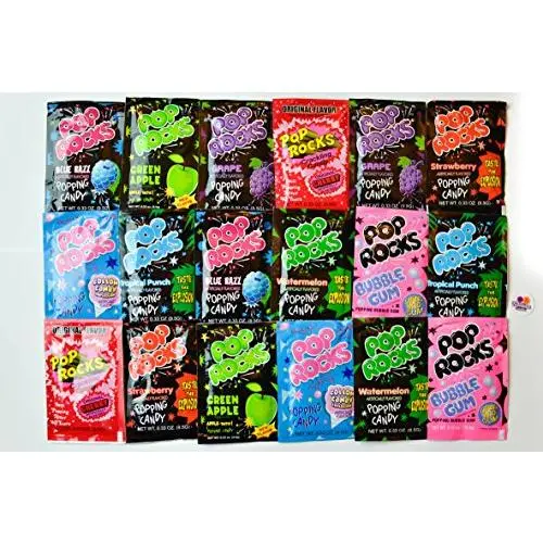 Pop Rocks Candy Ultimate 9 Flavor Assortment Bulk - Strawberry, Cherry ...