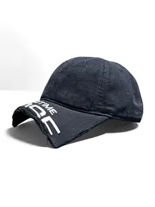 Hot Sale | Abouthexx Shop Soft Denim Distressed Letter Embroidered Casual Baseball Cap | Daily Commute, Outdoor Leisure, All Seasons | Don’t sacrifice personality! One cap for multiple looks, practical & stylish! Accurate color, true to size, no bad smell