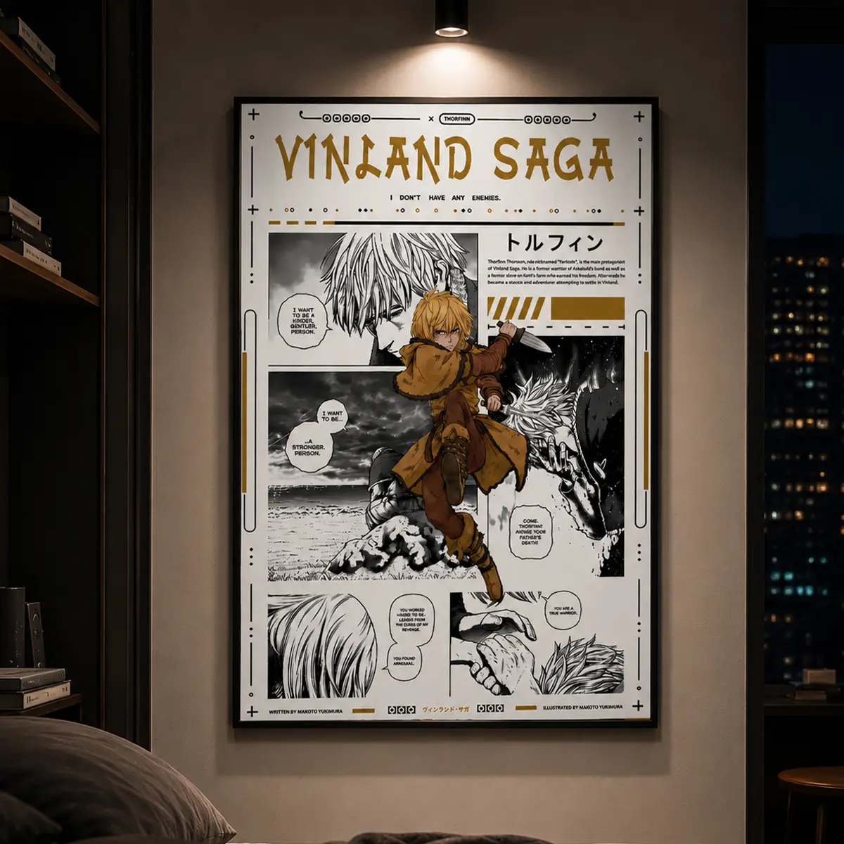 Vinland Saga Anime Poster, Unframed, Thorfinn Thorsson Anime Wall Art, Manga Panel Print, Japanese Anime Decor, Anime Wall Art, Manga Wall Decor, Gaming Room Decor, Otaku Room Decor, Anime Fan Gift, Aesthetic Room Decor