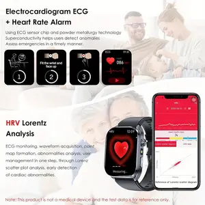 2.0'' Full Touch HD Screen Smartwatch |   Unisex Fitness Tracker with AI GPT, Voice Command Control, Flashlight, Calculator, Magnetic Charging, Multiple Sport Modes, Non-water Resistant, Zinc Alloy