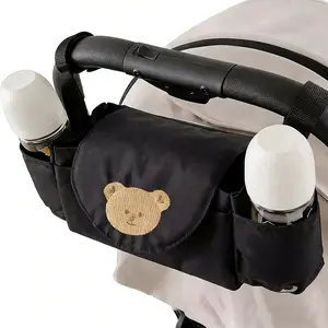 Baby Stroller Hanging Bag, Multifunctional Storage Bag, Portable Baby Bottle Organizer, Mom Outdoors Car Basket Holder, Must-Have for Parents