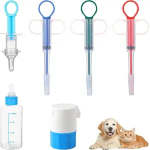 6Pcs Dog Cat Pill Shooter, Feline Pill Pockets Popper Tapeworm Treatment Dewormer Pusher for Cat Dog, Pet Piller Rush Poppers Pet Medicine Feeder for Animals, Gifts for Animals Lover pet  medicine  feeder
