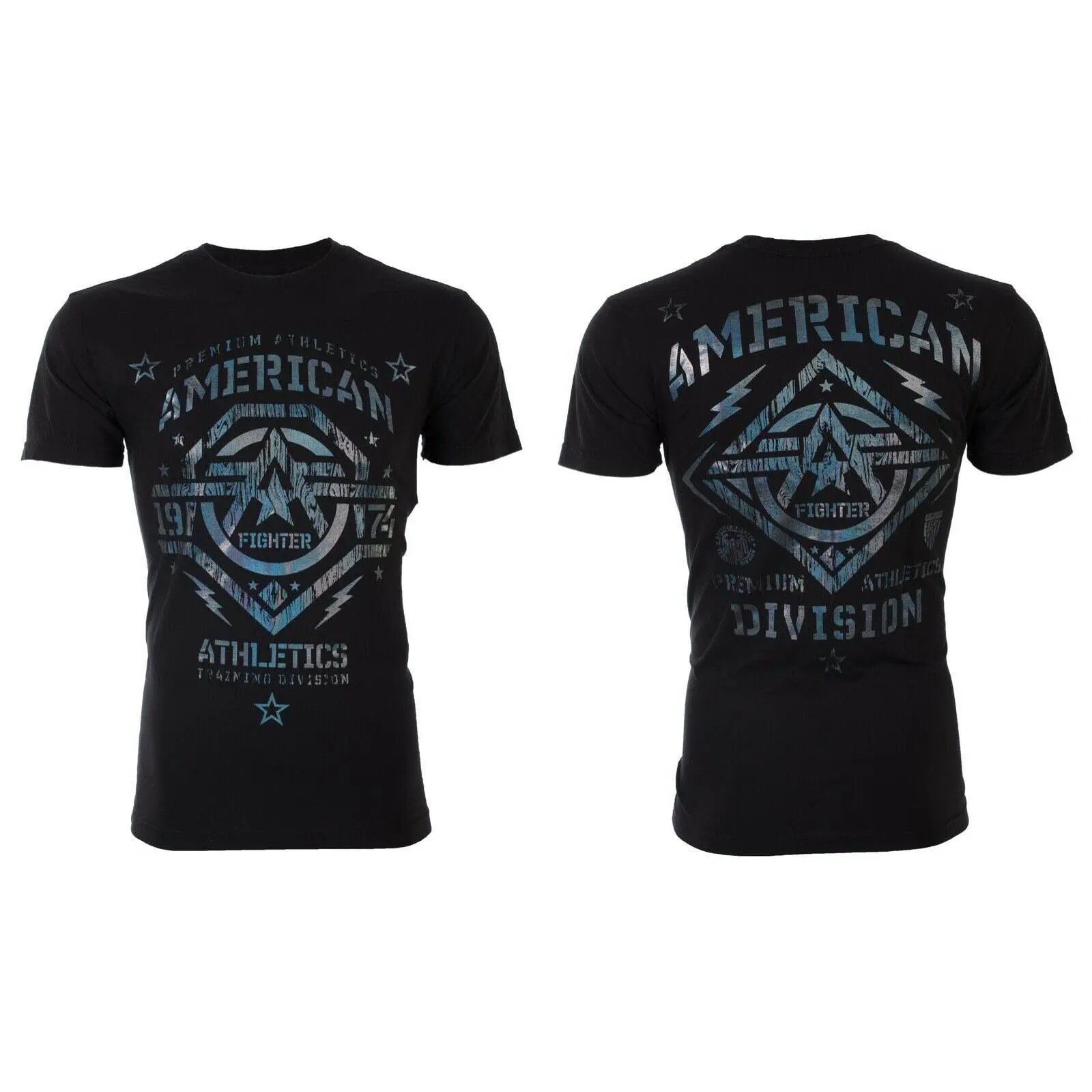 American Fighter Men's Casual Round Neck Short-Sleeve Streetwear T-Shirt - Menswear Inspired by New Mexico