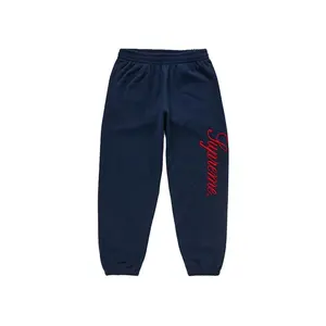 Supreme Men's Embroidered Script Sweatpant Navy, from StockX