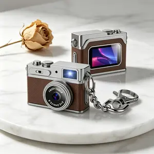 Mini Point & Shoot Camera for Vloggers - 1080P HD, Aux Lighting, Handy Compact Gadget with USB Charging Port & Screen