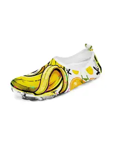 Men's Fruit Graffiti Print Slip-On Casual Shoes, Pop Art Style, Lightweight, Quick-Dry, Ideal for Outdoor Activities