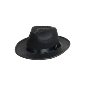 Black Gangster Hat