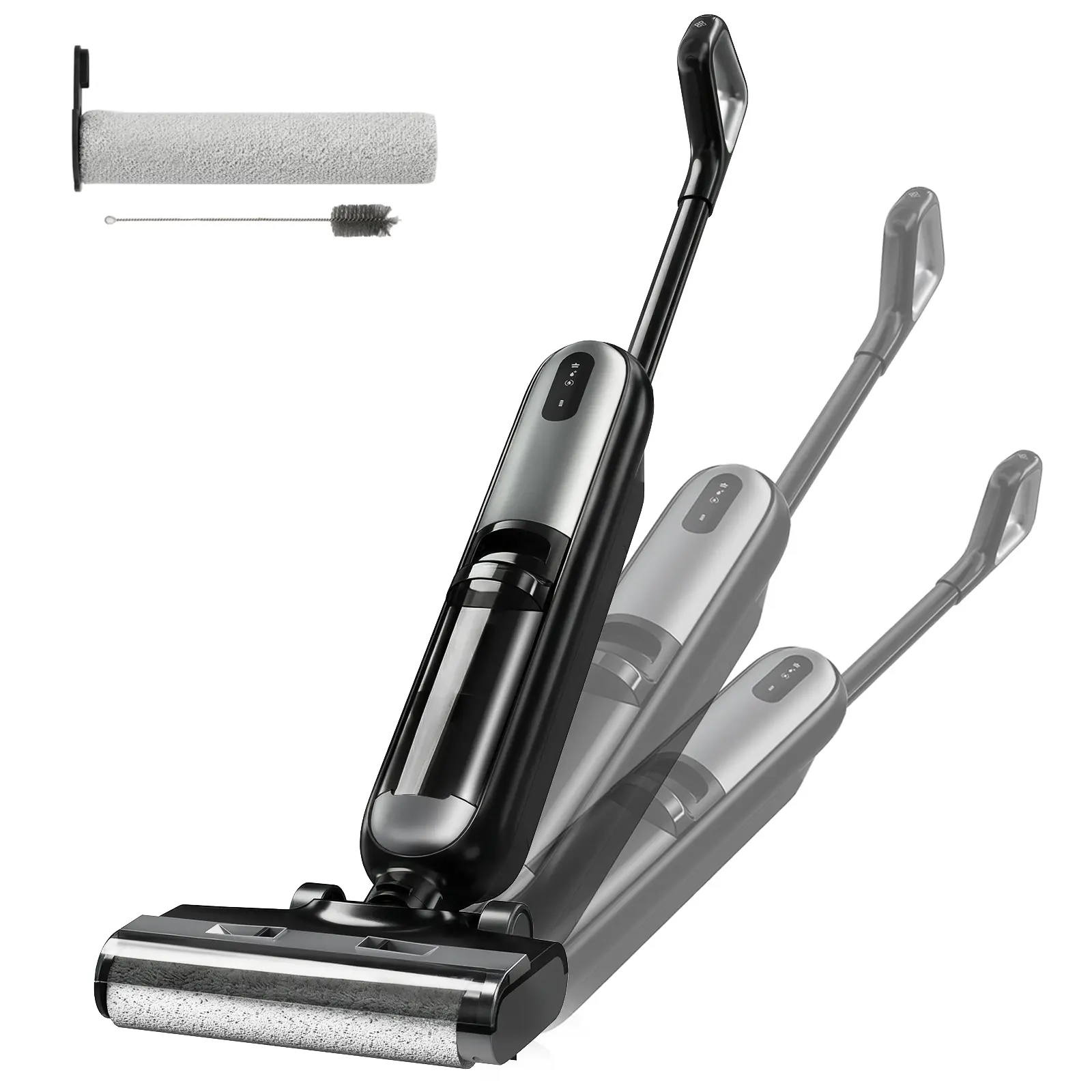 【Summer Sale】Cordless Wet Dry Vacuum Floor Cleaner, Power Modes for Hardwood & Carpet, Smart Self-Cleaning & Dual Tank System